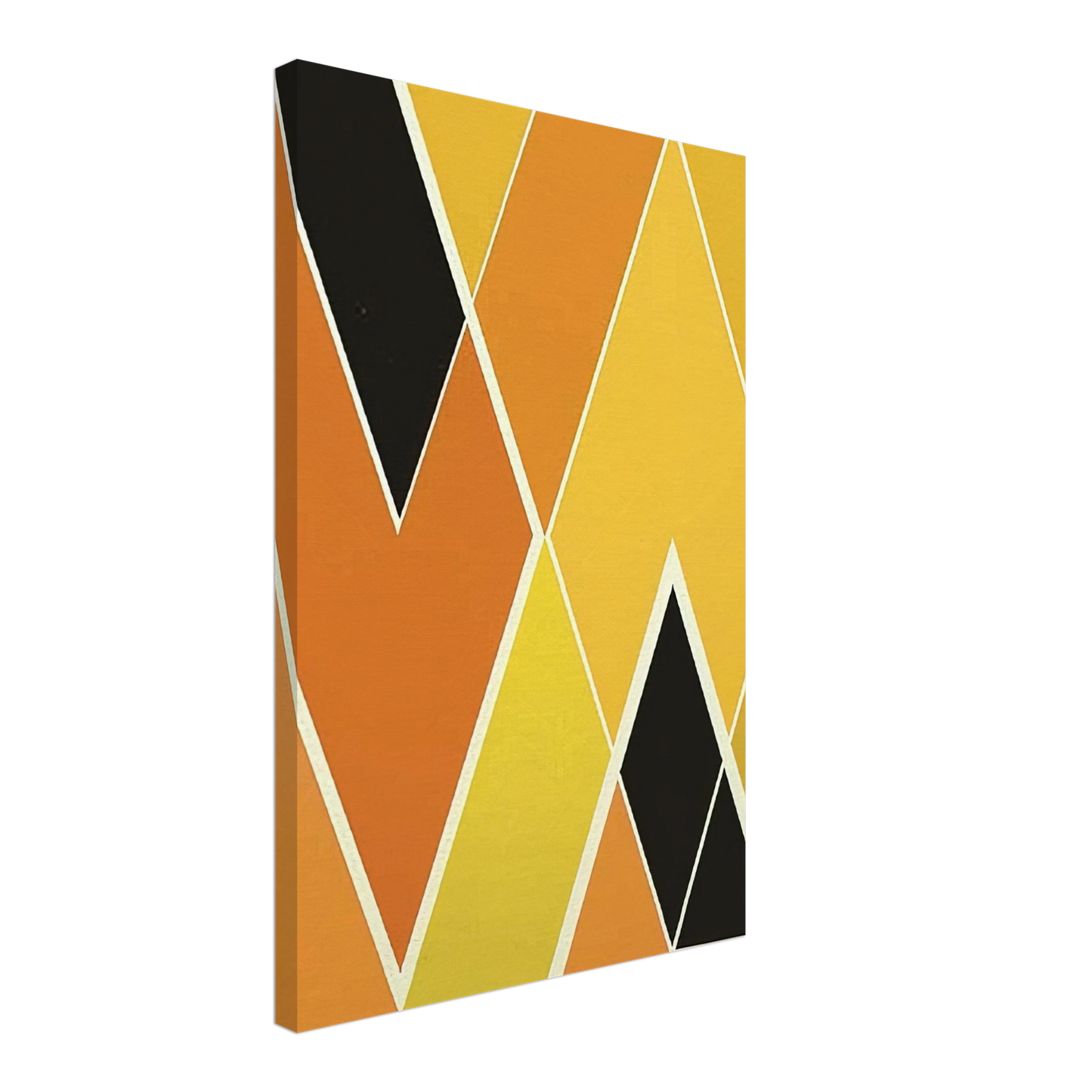 Larry Zox - Double Diamond - Hard Edge Painting Canvas - 40x60 cm / 16x24 inches-canvas