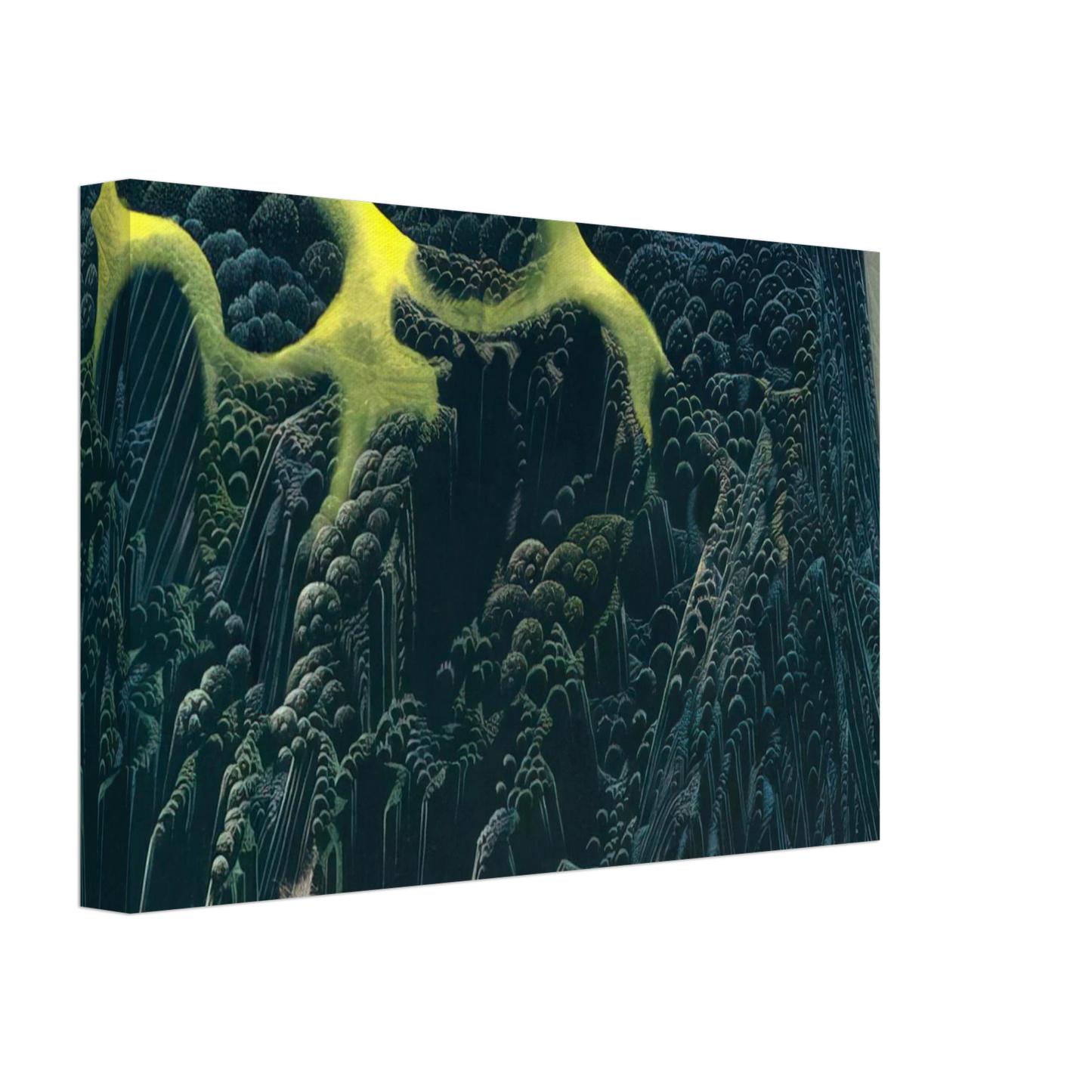 Eyvind Earle - Out of the Sea Canvas - 40x60 cm / 16x24 inches-canvas