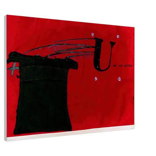 Antoni Tapies - U NO S NING 1979 Canvas - 20x30 cm / 8x12 inches-canvas