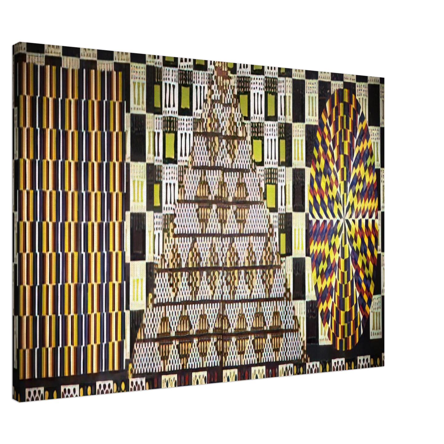 Alfred Jensen - Honor Pythagoras, Per I--Per VI - 1964 Canvas - 20x30 cm / 8x12 inches-canvas