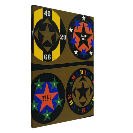 Robert Indiana - The American Dream, I Canvas - 20x30 cm / 8x12 inches-canvas