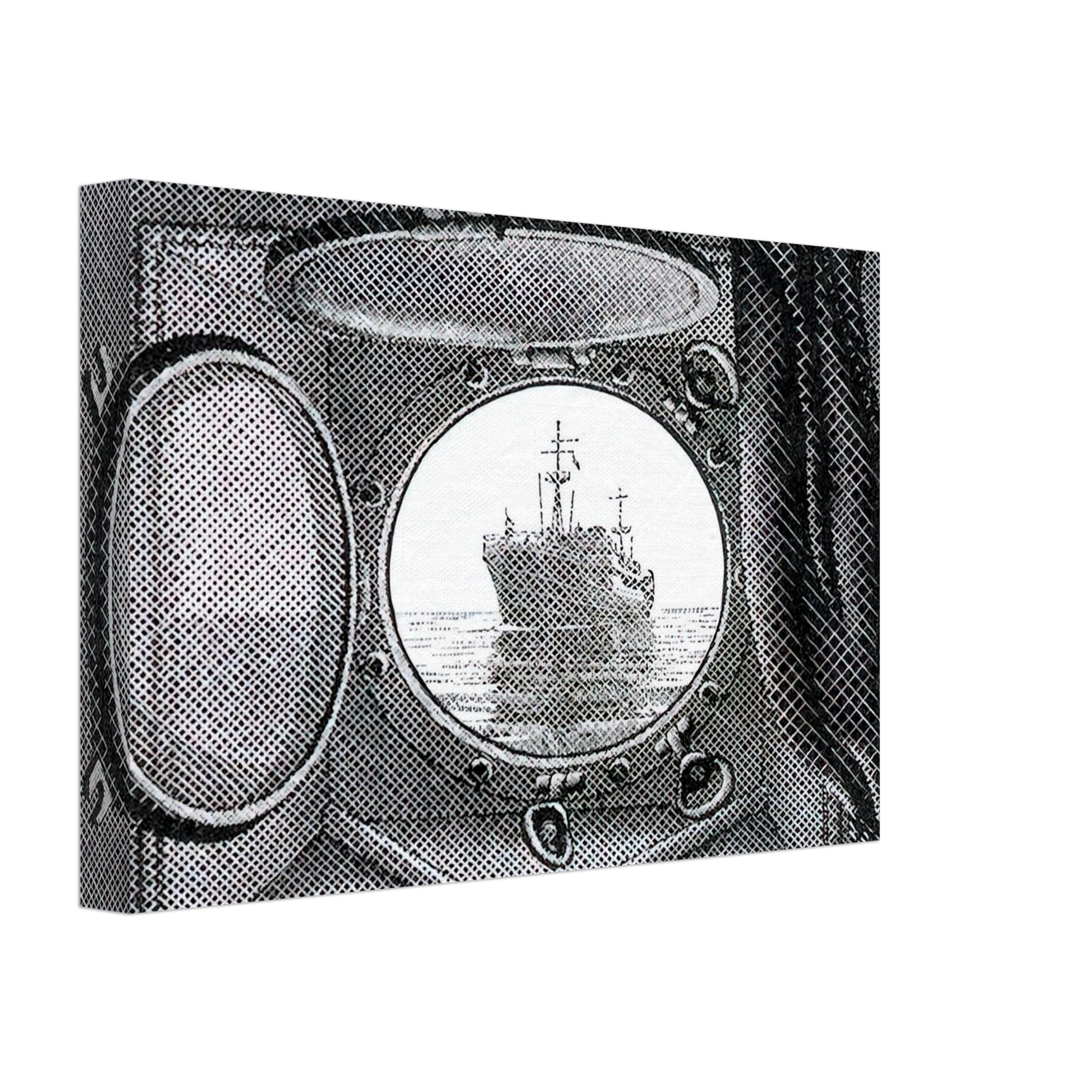 MC Escher - PORTHOLE Canvas - 40x60 cm / 16x24 inches-canvas