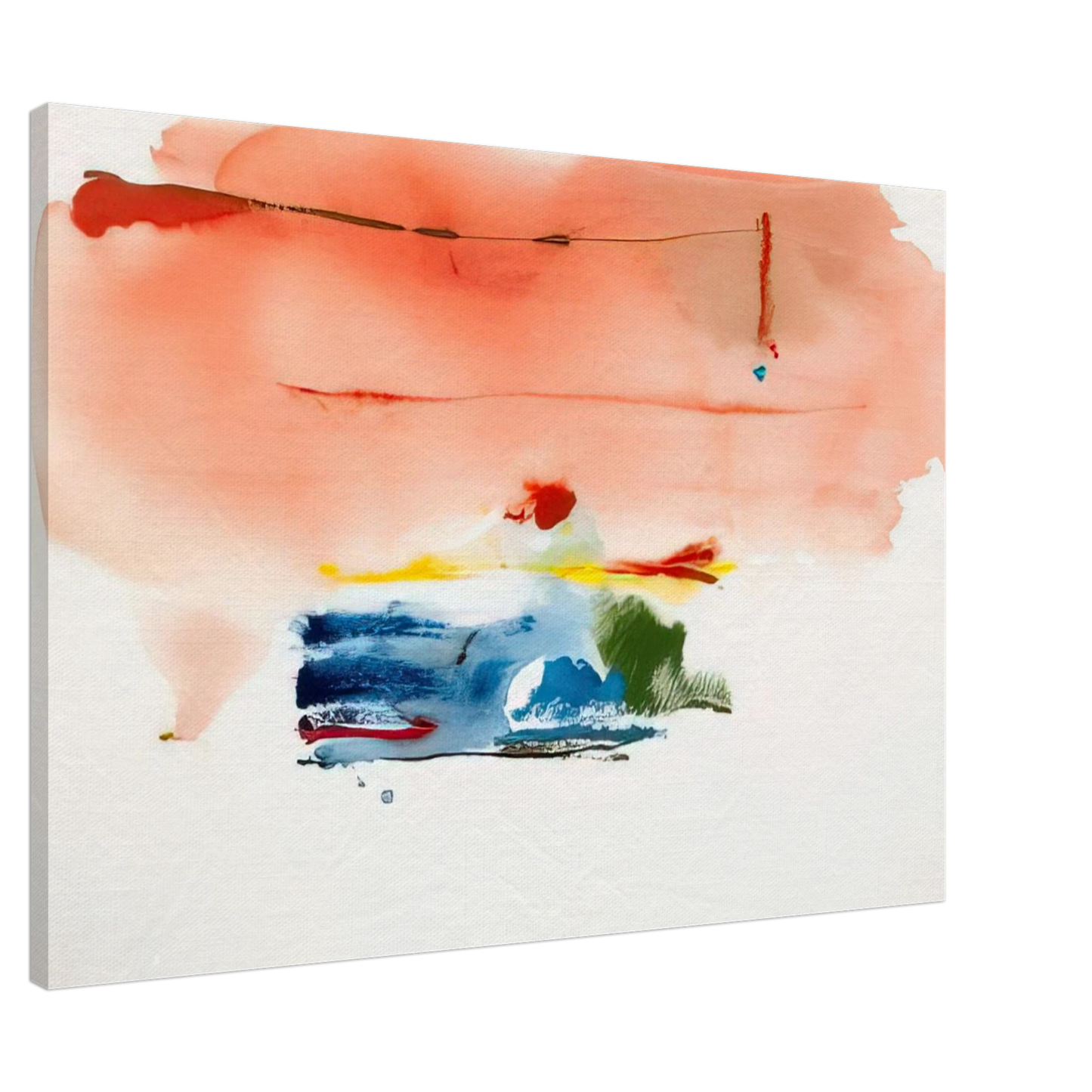 Helen Frankenthaler - Santa Fe II - 1986 Canvas - 20x30 cm / 8x12 inches-canvas