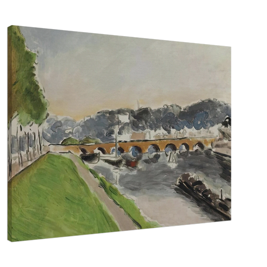 Henri Matisse - LE PONT DE SEVRES AU CHALAND 1917 Canvas - 20x30 cm / 8x12 inches-canvas