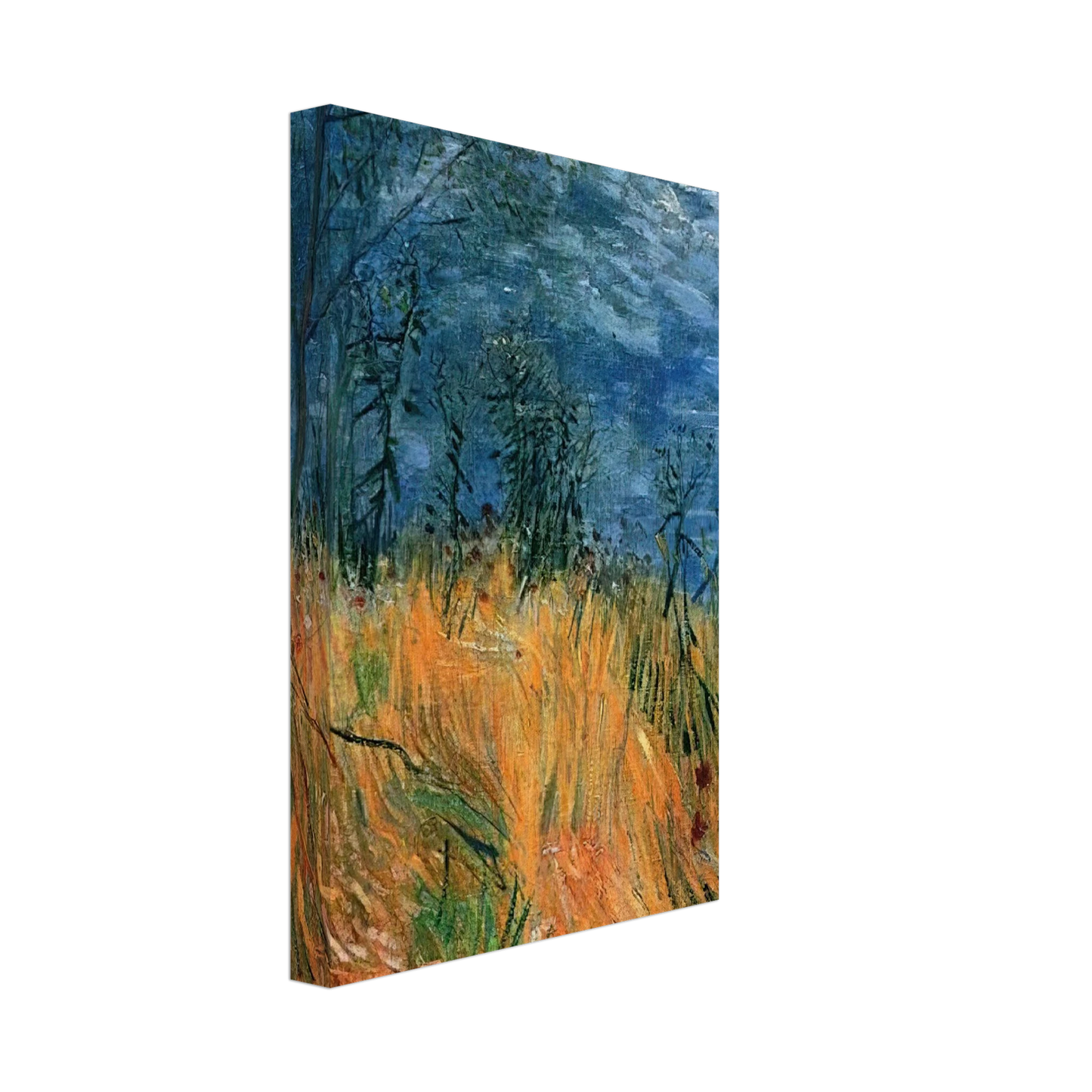 Vincent van Gogh - Edge of a Wheatfield with Poppies Canvas - 40x60 cm / 16x24 inches-canvas