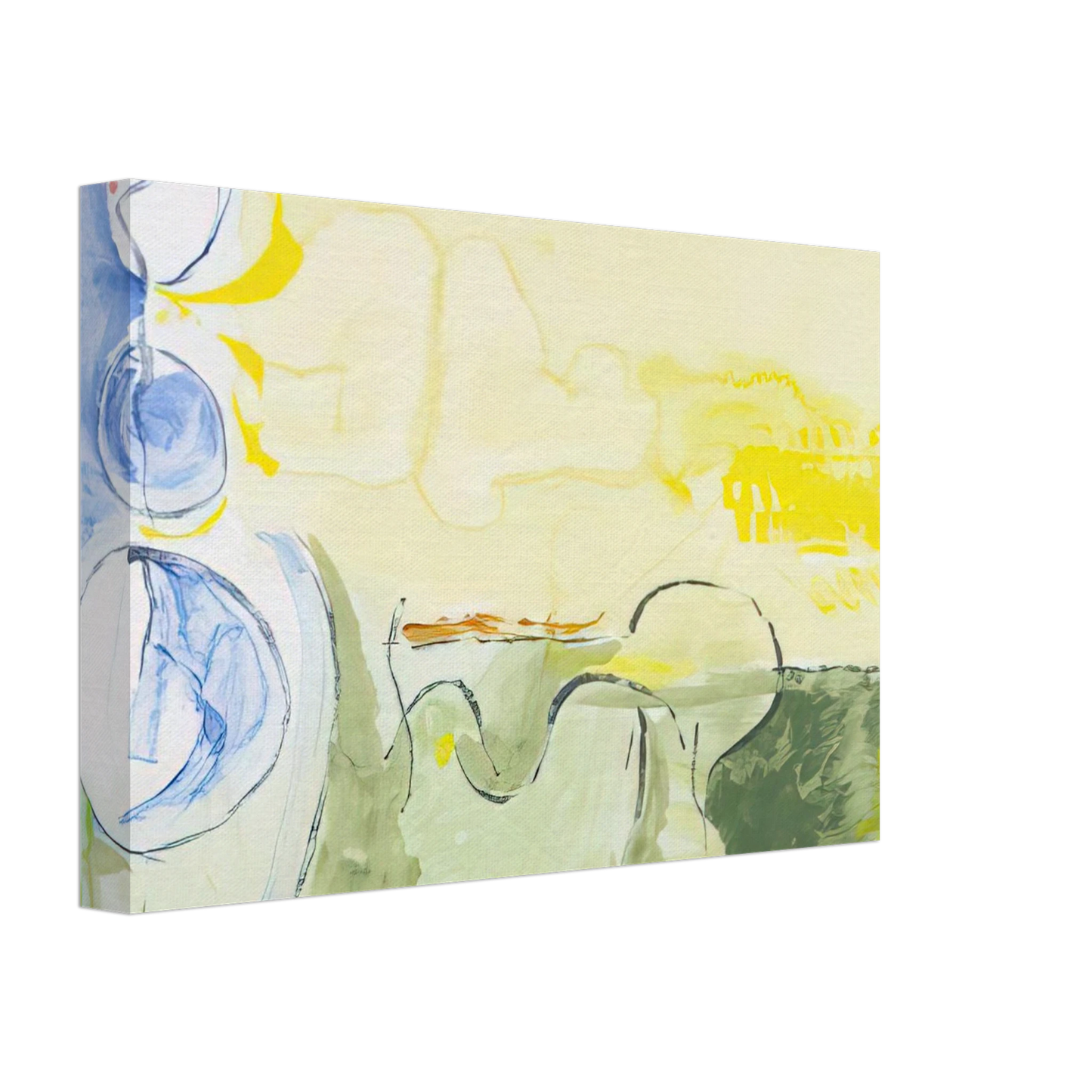 Helen Frankenthaler - Flotilla - 2006 Canvas - 40x60 cm / 16x24 inches-canvas