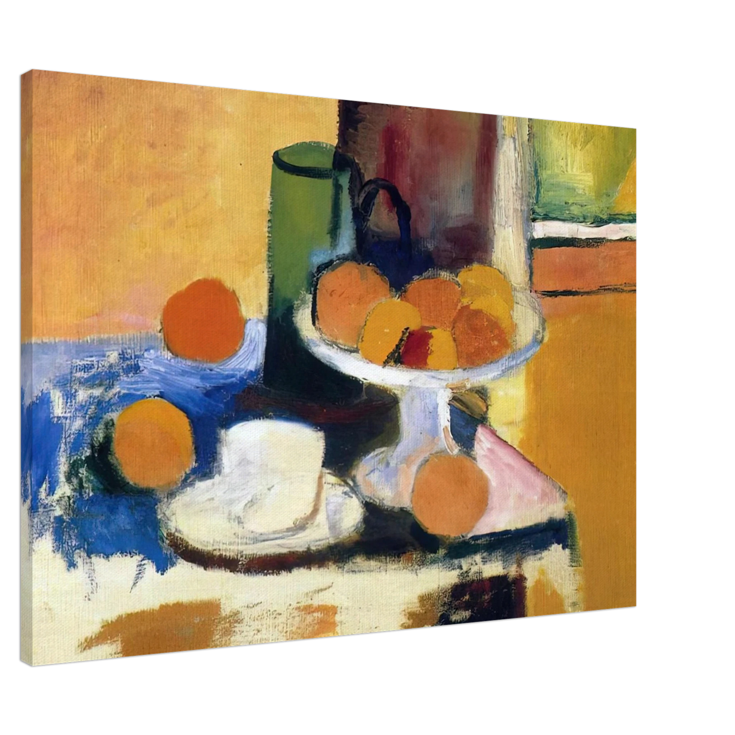 Henri Matisse - STILL LIFE WITH ORANGES II 1899 Canvas - 20x30 cm / 8x12 inches-canvas