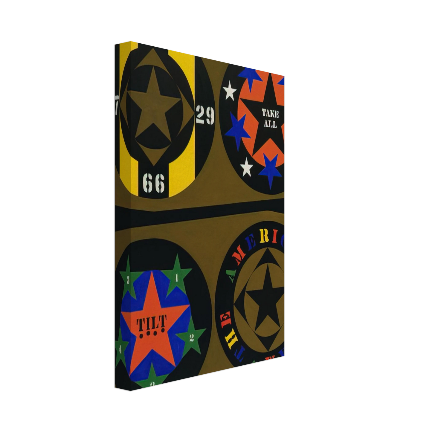 Robert Indiana - The American Dream, I Canvas - 40x60 cm / 16x24 inches-canvas