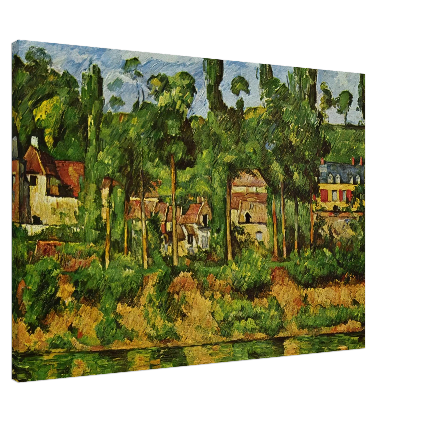 Paul Cezanne - The Chateau de Medan Canvas - 20x30 cm / 8x12 inches-canvas