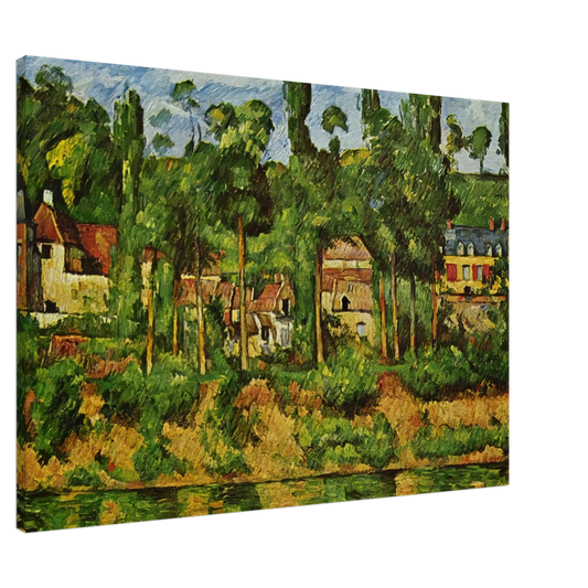 Paul Cezanne - The Chateau de Medan Canvas - 20x30 cm / 8x12 inches-canvas