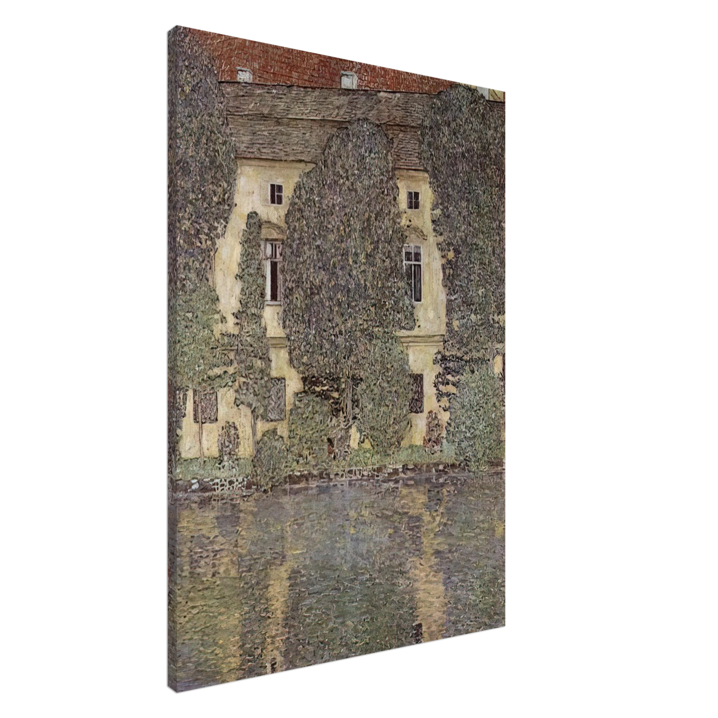 Gustav Klimt - THE SCHLOSS KAMMER ON THE ATTERSEE III 1910 Canvas - 20x30 cm / 8x12 inches-canvas