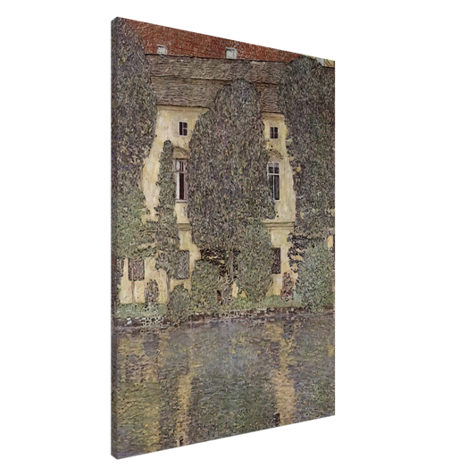 Gustav Klimt - THE SCHLOSS KAMMER ON THE ATTERSEE III 1910 Canvas - 20x30 cm / 8x12 inches-canvas