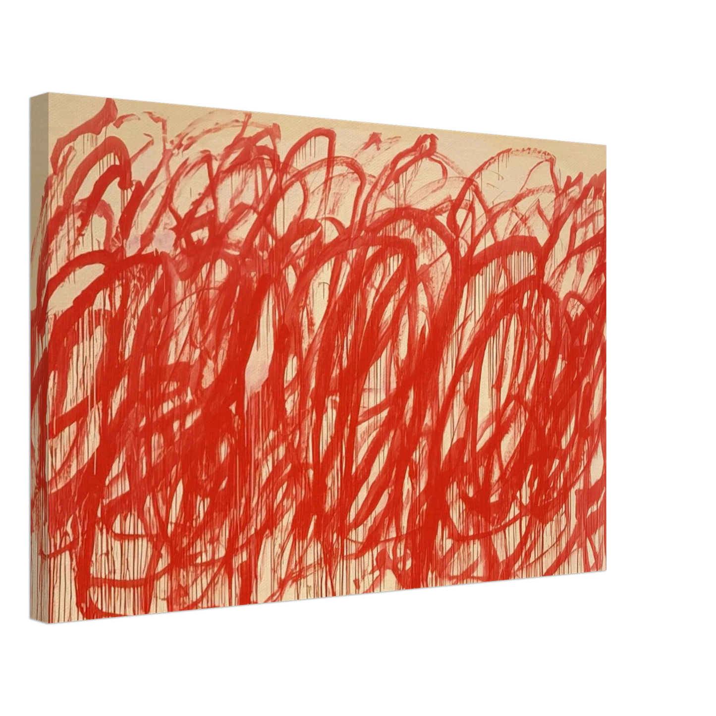 Cy Twombly - Untitled  Bacchus  Canvas - 70x100 cm / 28x40 inches-canvas