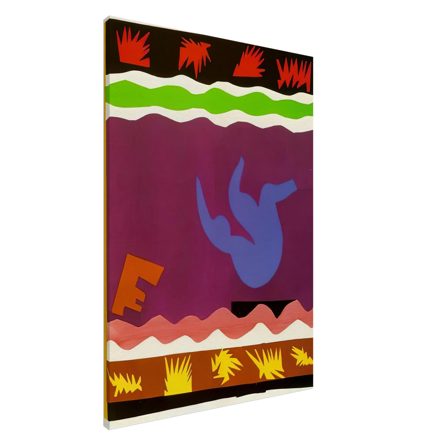 Henri Matisse - THE TOBOGGAN 1943 Canvas - 20x30 cm / 8x12 inches-canvas