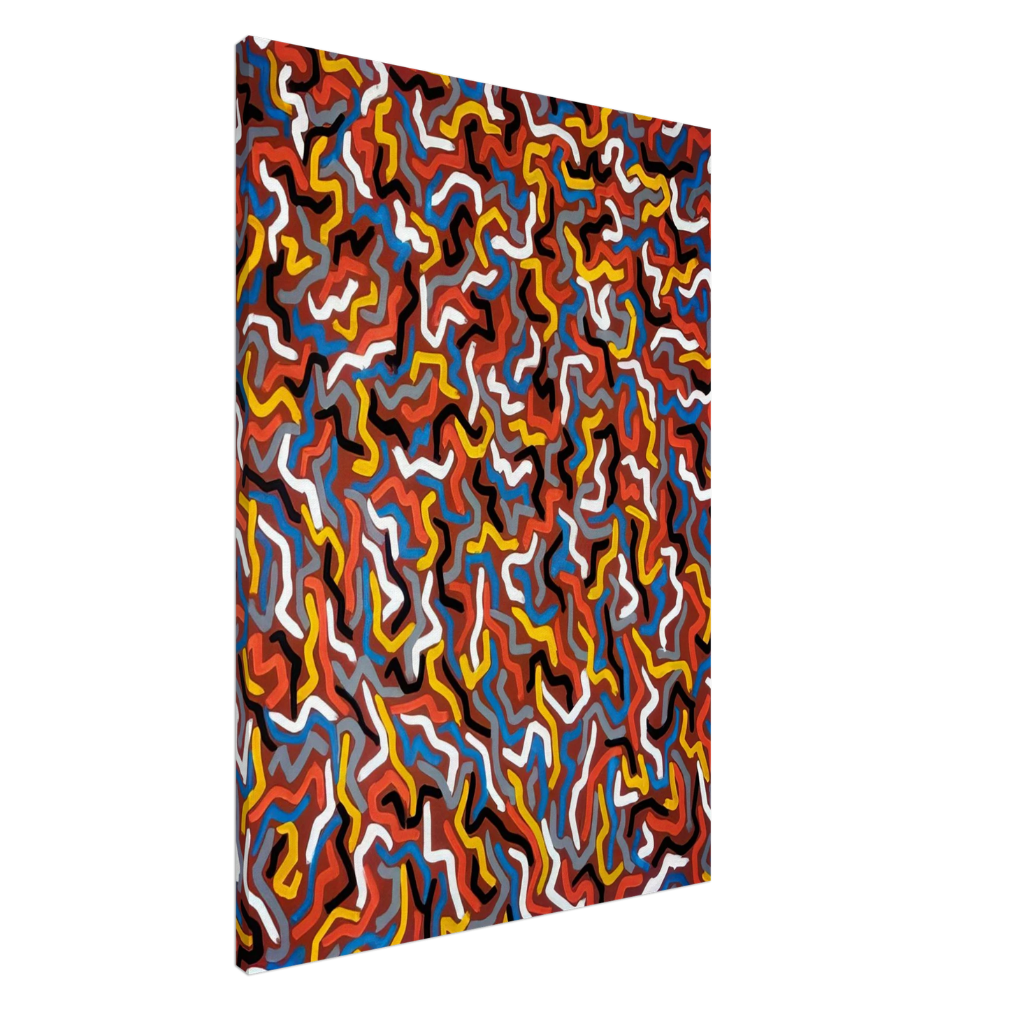 Sol LeWitt - Squiggles Canvas - 20x30 cm / 8x12 inches-canvas