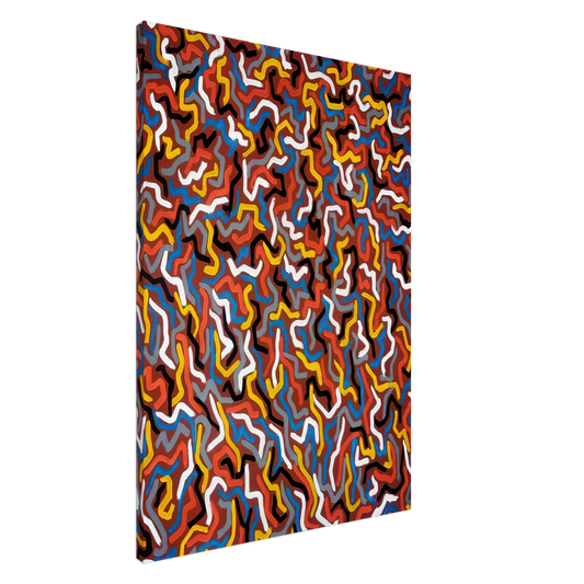 Sol LeWitt - Squiggles Canvas - 20x30 cm / 8x12 inches-canvas