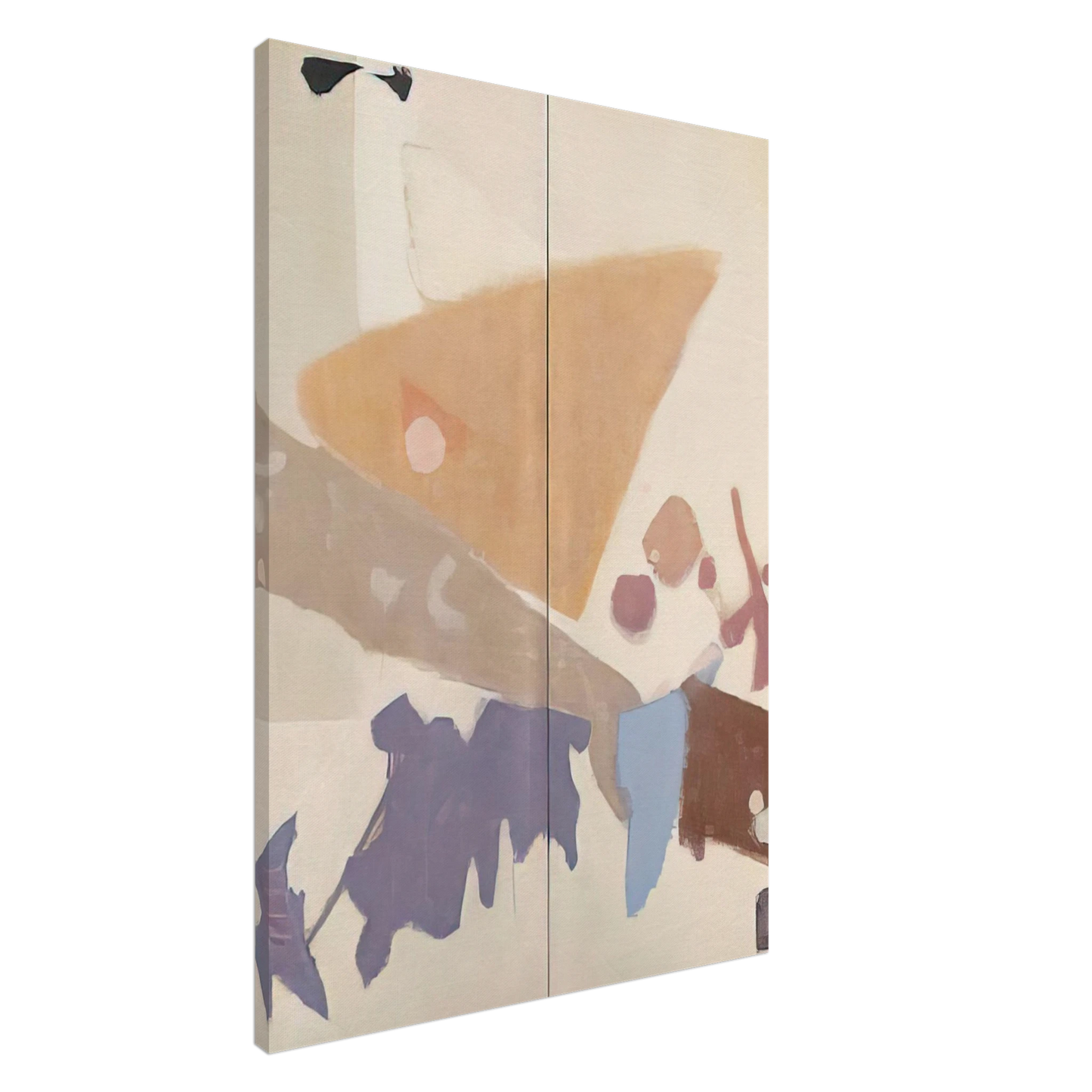 Kenzo Okada - Screen I diptych - 1955 Canvas - 20x30 cm / 8x12 inches-canvas