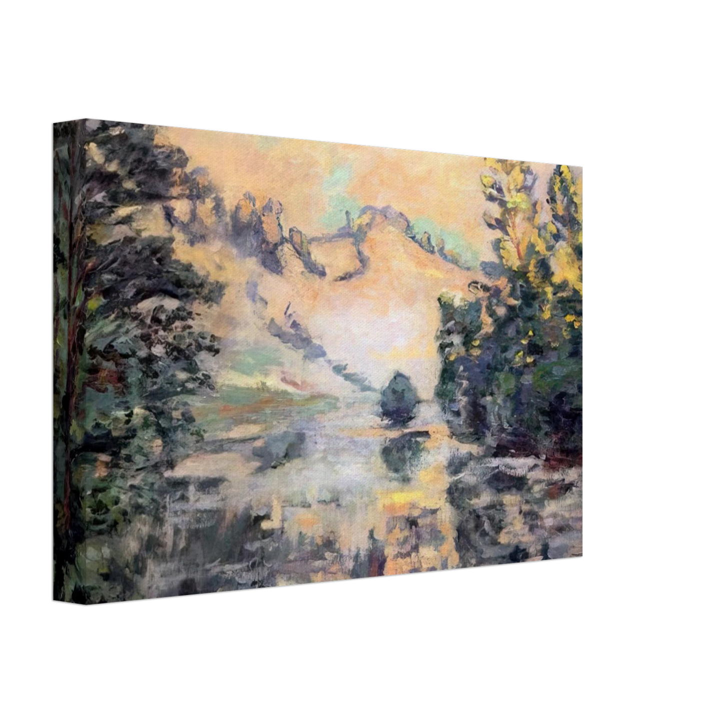 Armand Guillaumin - Landscape of Creuse - 1897 Canvas - 40x60 cm / 16x24 inches-canvas