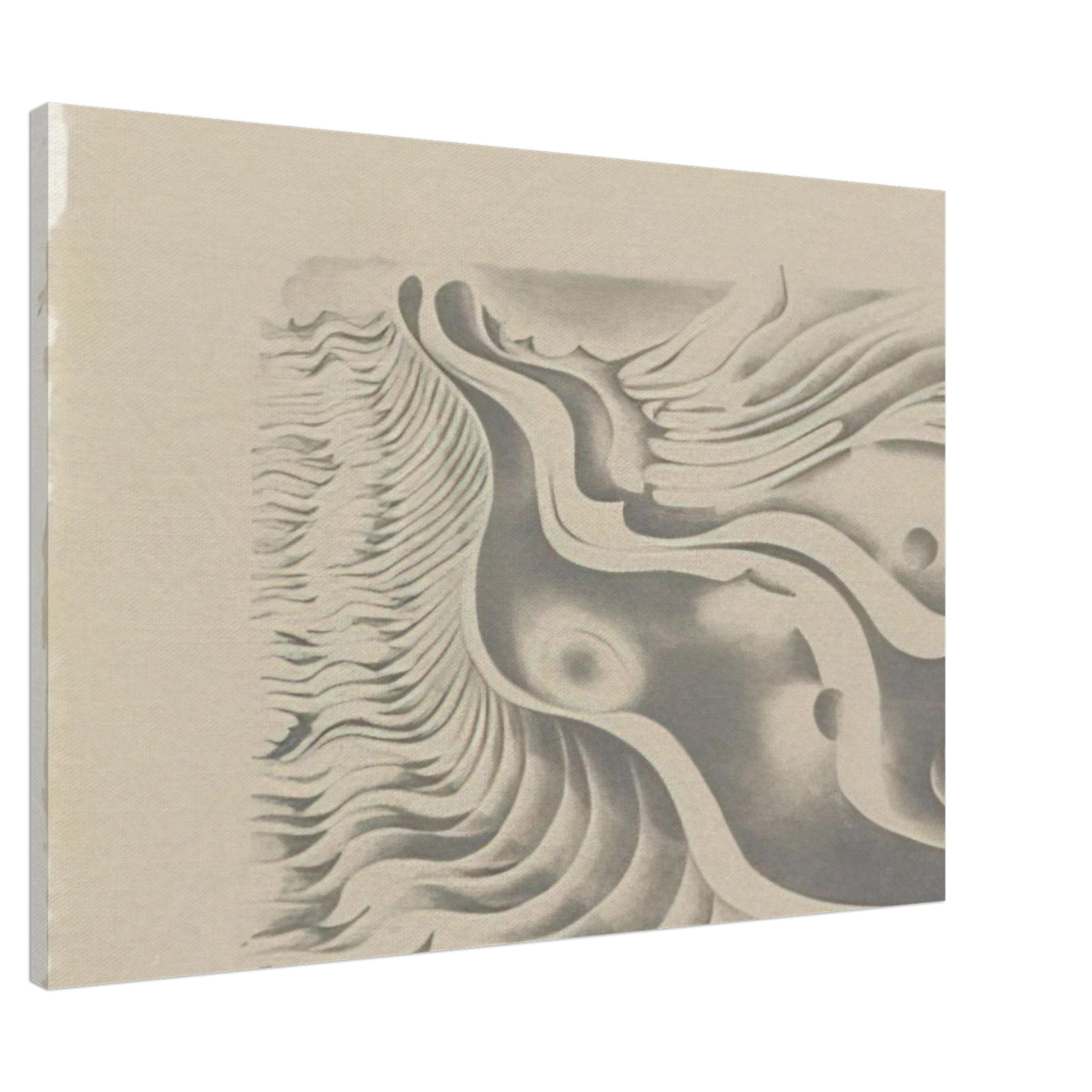 Lee Bontecou - FIFTEENTH STONE 1980 Canvas - 20x30 cm / 8x12 inches-canvas