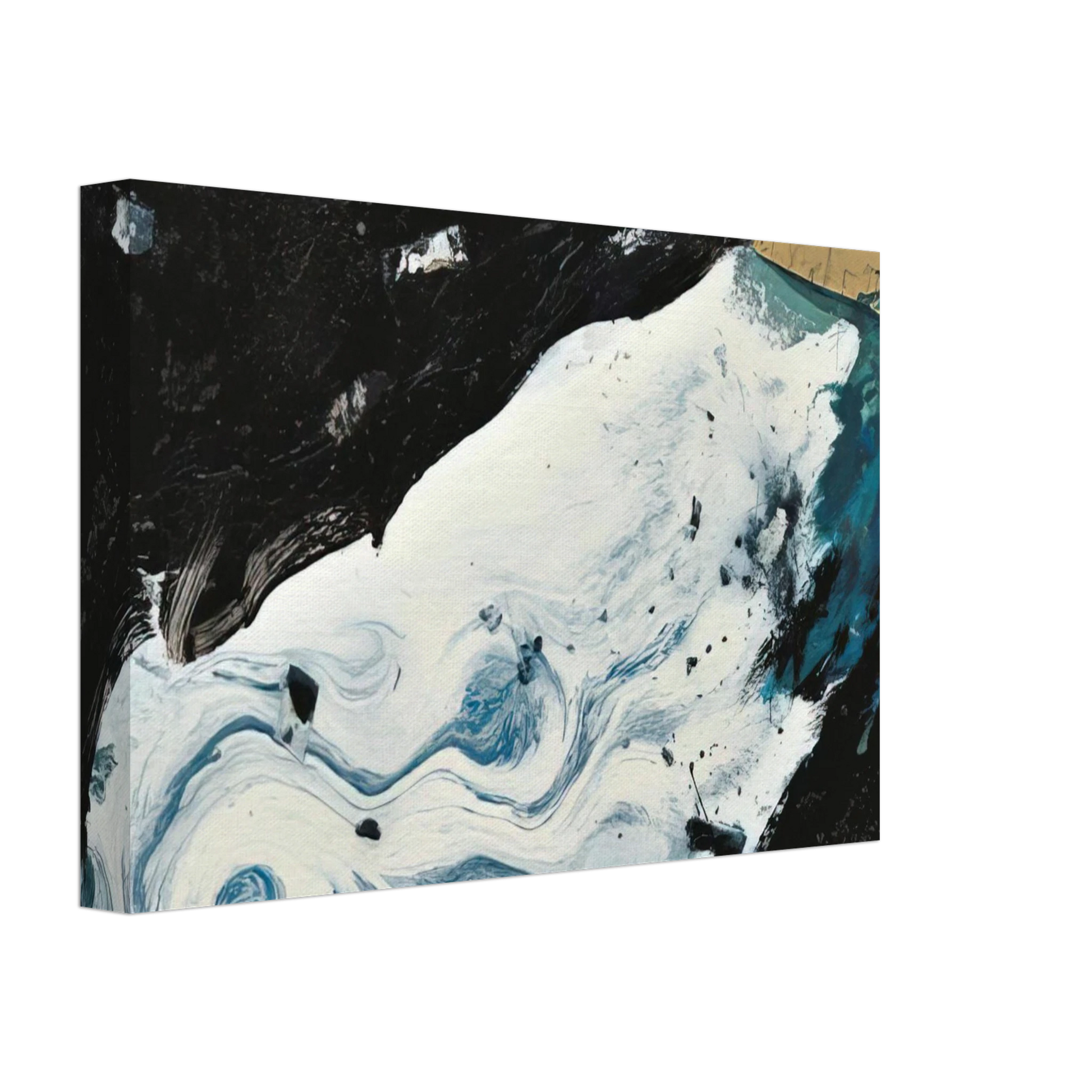 Emil Schumacher - GE-21 - 1991 Canvas - 40x60 cm / 16x24 inches-canvas