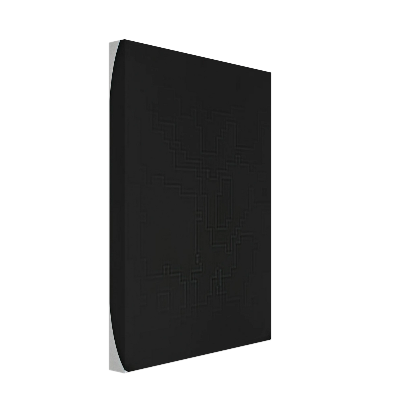 Ellsworth Kelly - Black Variation IV, from Second Curve series Canvas - 40x60 cm / 16x24 inches-canvas