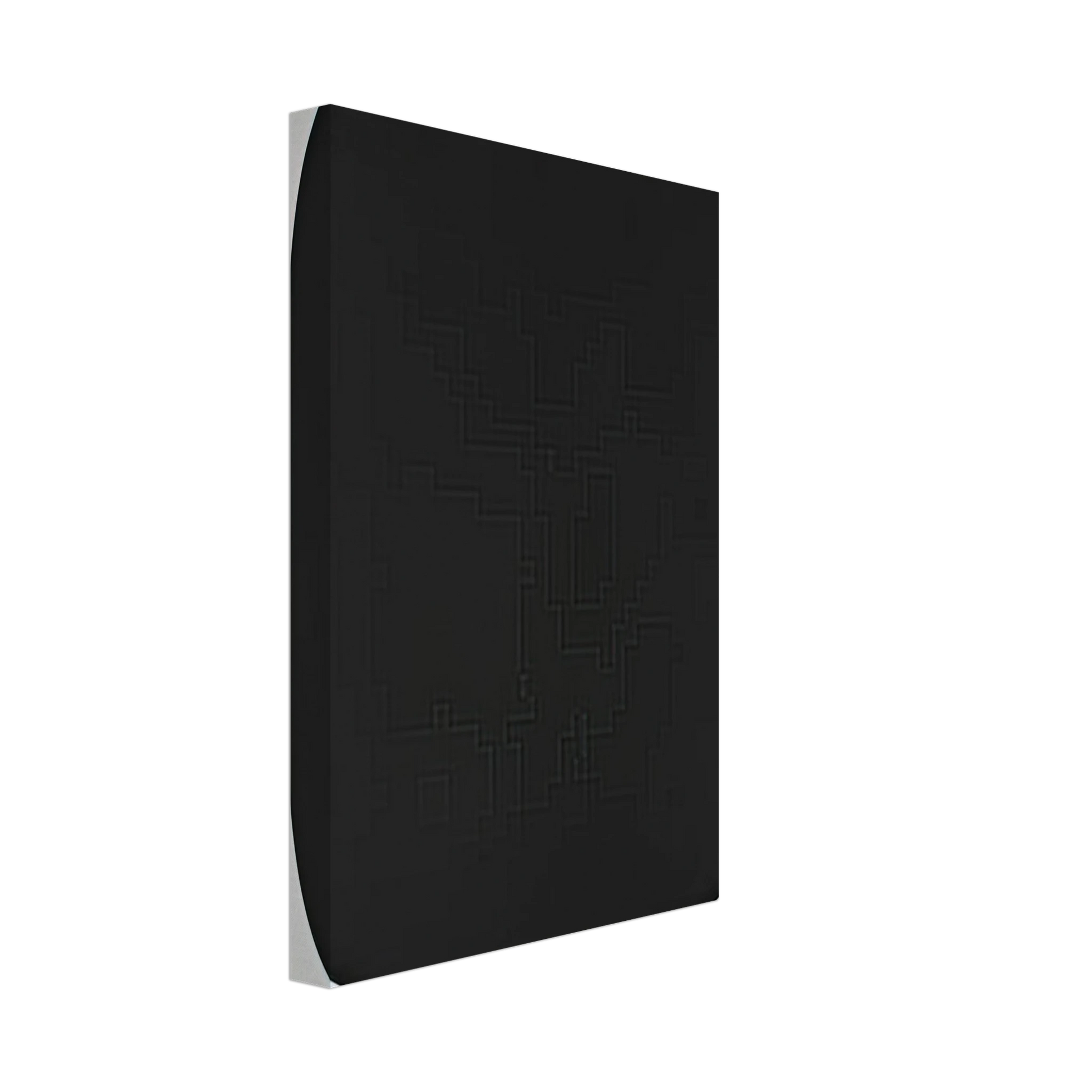 Ellsworth Kelly - Black Variation IV, from Second Curve series Canvas - 40x60 cm / 16x24 inches-canvas