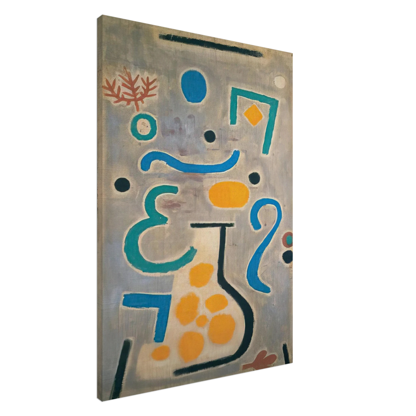 Paul Klee - THE VASE 1938 Canvas - 20x30 cm / 8x12 inches-canvas