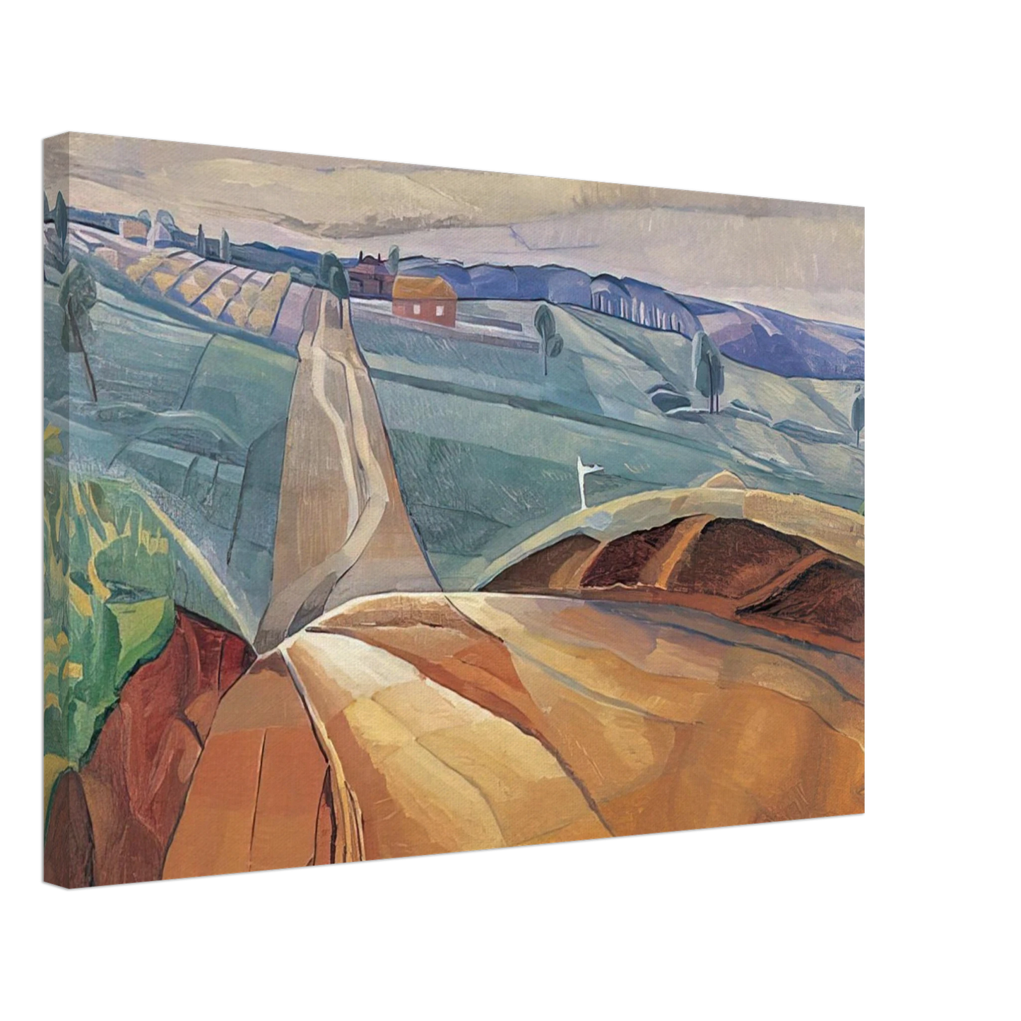 Grace Cossington Smith - Landscape at Pentecost - 1929 Canvas - 40x60 cm / 16x24 inches-canvas