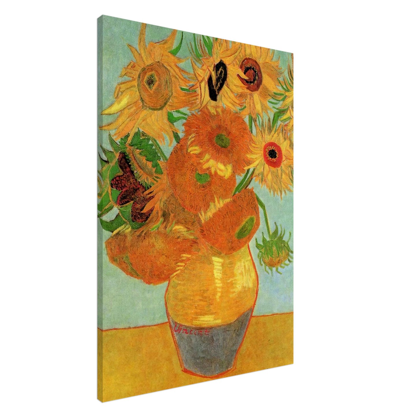 Vincent van Gogh - Still Life Vase with Twelve Sunflowers Canvas - 20x30 cm / 8x12 inches-canvas