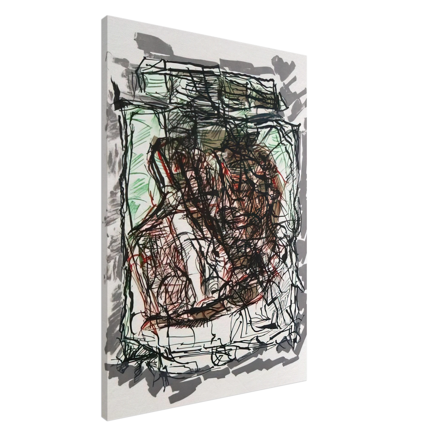 Jean-Paul Riopelle - Lithographie 1976 Canvas - 20x30 cm / 8x12 inches-canvas