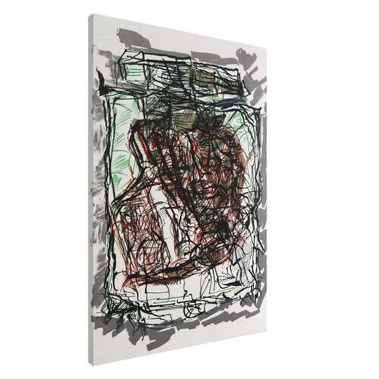 Jean-Paul Riopelle - Lithographie 1976 Canvas - 20x30 cm / 8x12 inches-canvas