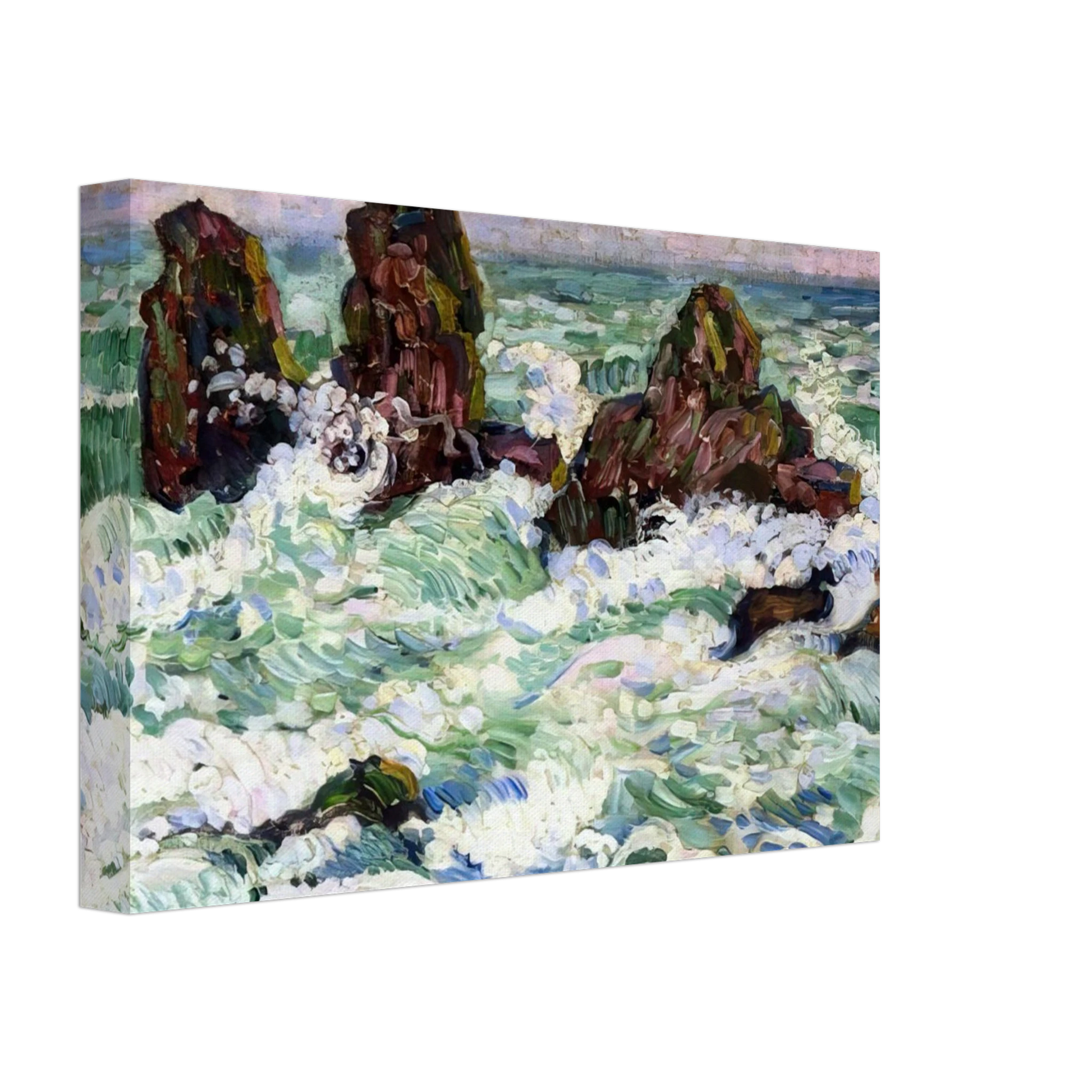 Theo van Rysselberghe - THE ROCKS 1908 Canvas - 40x60 cm / 16x24 inches-canvas