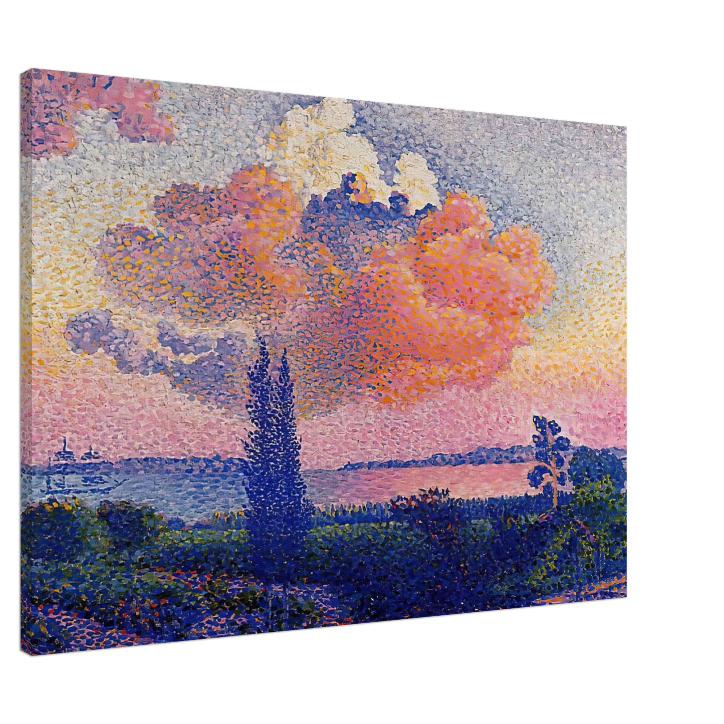 Henri-Edmond Cross - The Pink Cloud Canvas - 20x30 cm / 8x12 inches-canvas