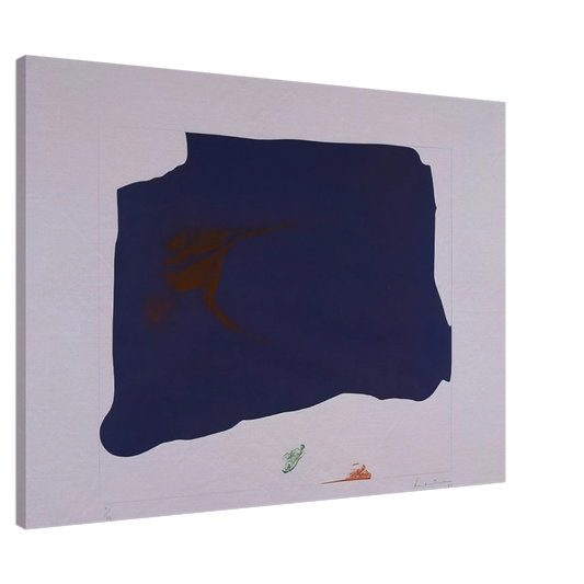 Helen Frankenthaler - Variation II on Mauve Corner - 1969 Canvas - 20x30 cm / 8x12 inches-canvas