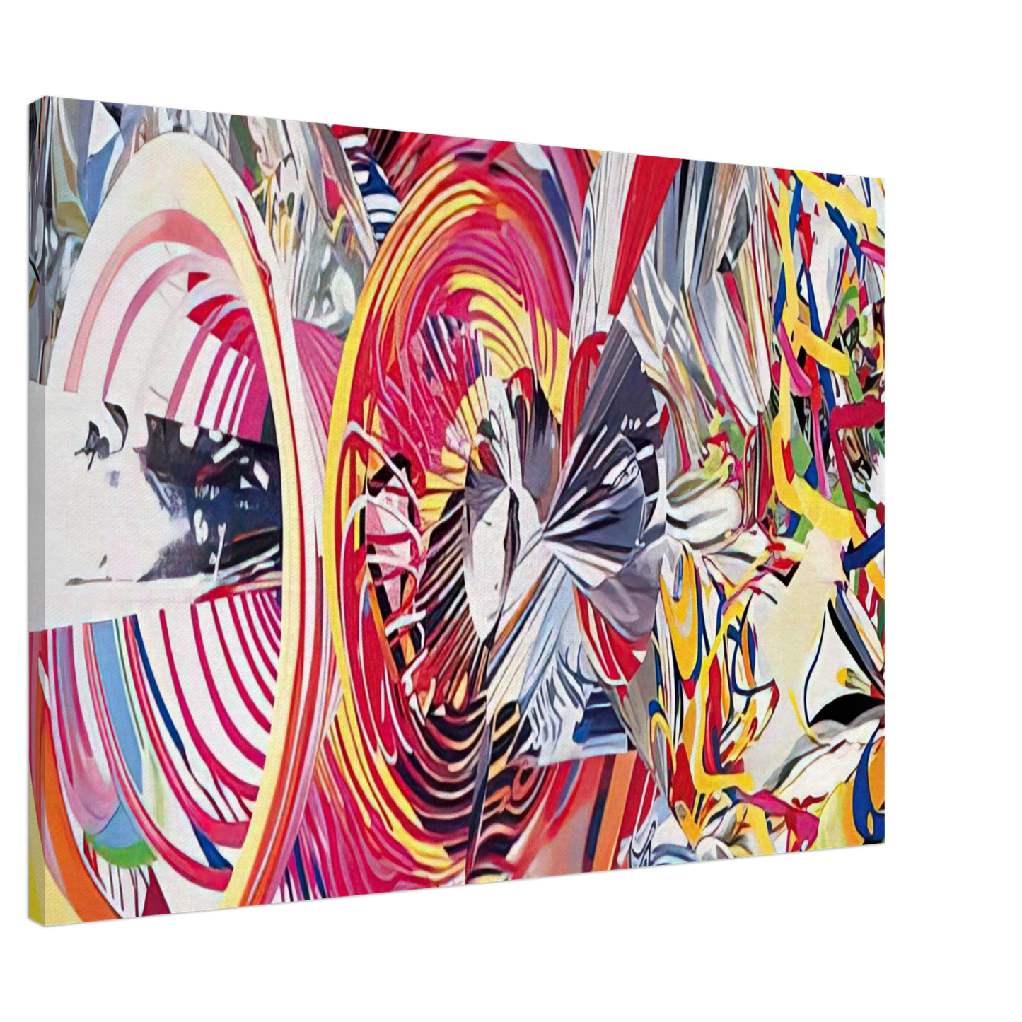 James Rosenquist - Stowaway Peers Out at the Speed of Light Canvas - 20x30 cm / 8x12 inches-canvas