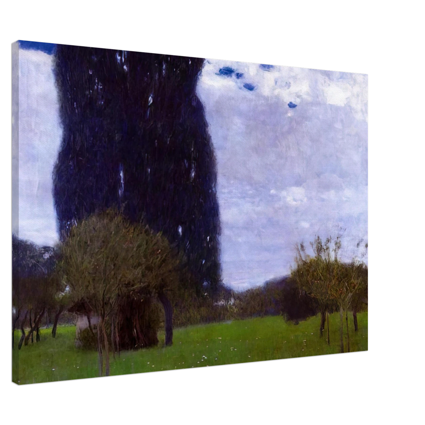 Gustav Klimt - THE TALL POPLAR TREES II Canvas - 20x30 cm / 8x12 inches-canvas