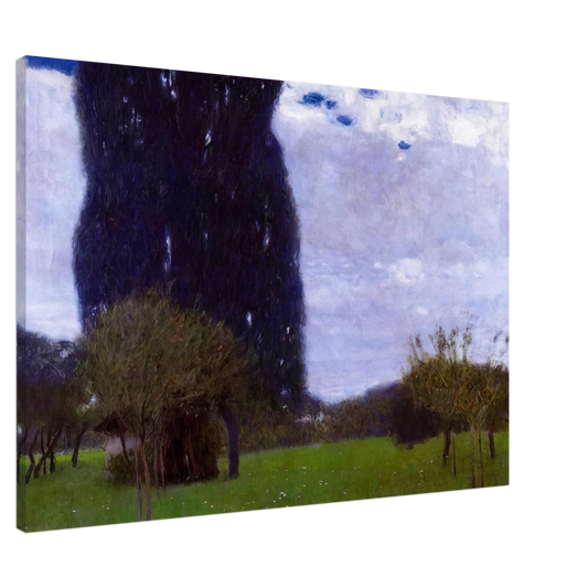 Gustav Klimt - THE TALL POPLAR TREES II Canvas - 20x30 cm / 8x12 inches-canvas
