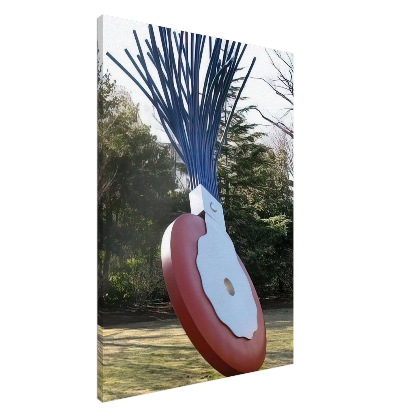 Claes Oldenburg - TYPEWRITER ERASER SCALE X COLLABORATION WITH VAN BRUGGEN 1999 Canvas - 20x30 cm / 8x12 inches-canvas