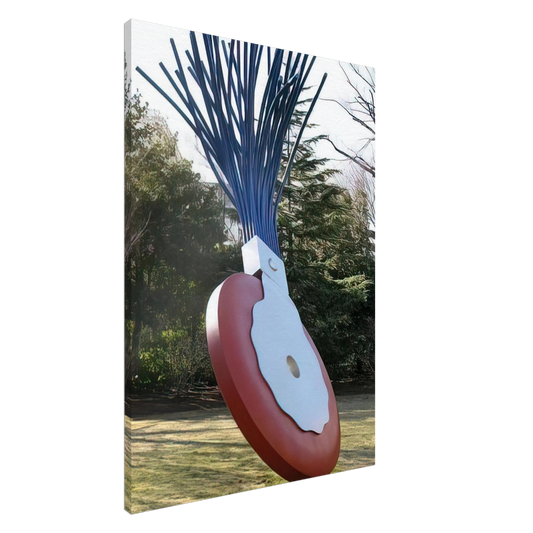 Claes Oldenburg - TYPEWRITER ERASER SCALE X COLLABORATION WITH VAN BRUGGEN 1999 Canvas - 20x30 cm / 8x12 inches-canvas