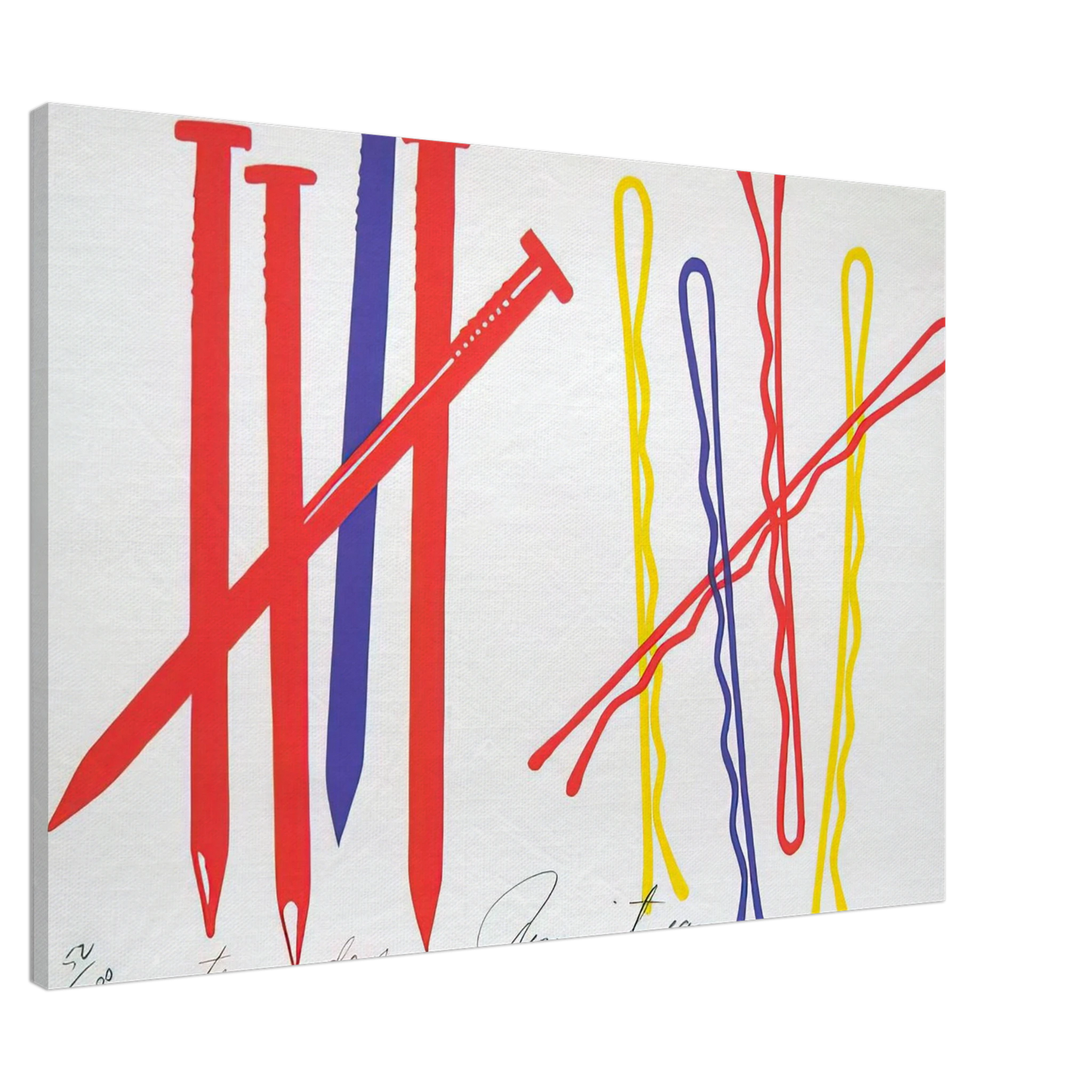 James Rosenquist - Ten Days Canvas - 20x30 cm / 8x12 inches-canvas