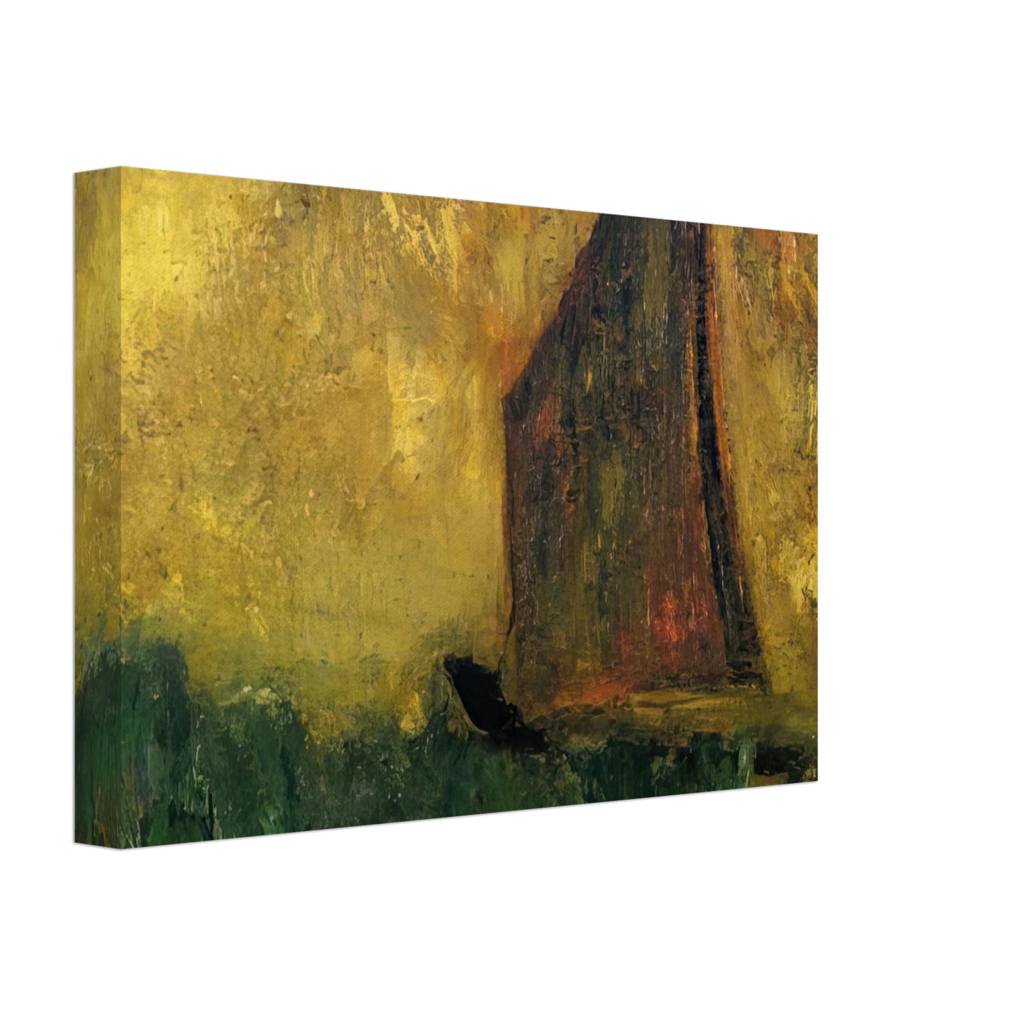 Odilon Redon - THE MYSTERIOUS BOAT Canvas - 70x100 cm / 28x40 inches-canvas