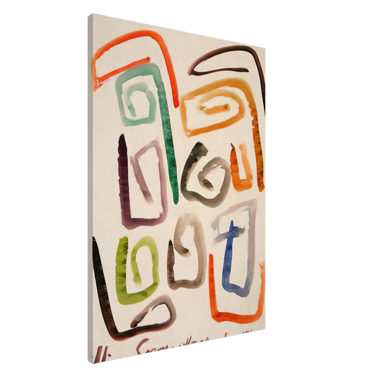 William Saroyan - #3 March 10, 1963 NYC - 1963 Canvas - 20x30 cm / 8x12 inches-canvas