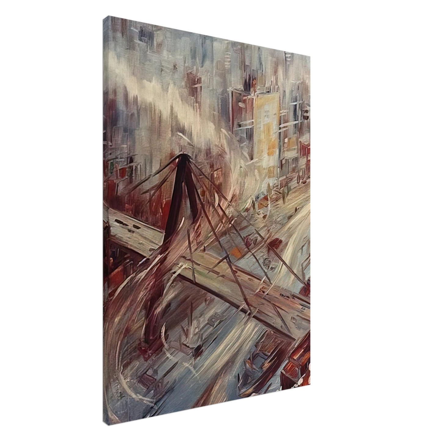 Konrad Zuse - Untitled - 1967 Canvas - 20x30 cm / 8x12 inches-canvas