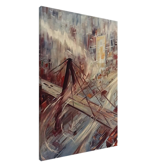 Konrad Zuse - Untitled - 1967 Canvas - 20x30 cm / 8x12 inches-canvas