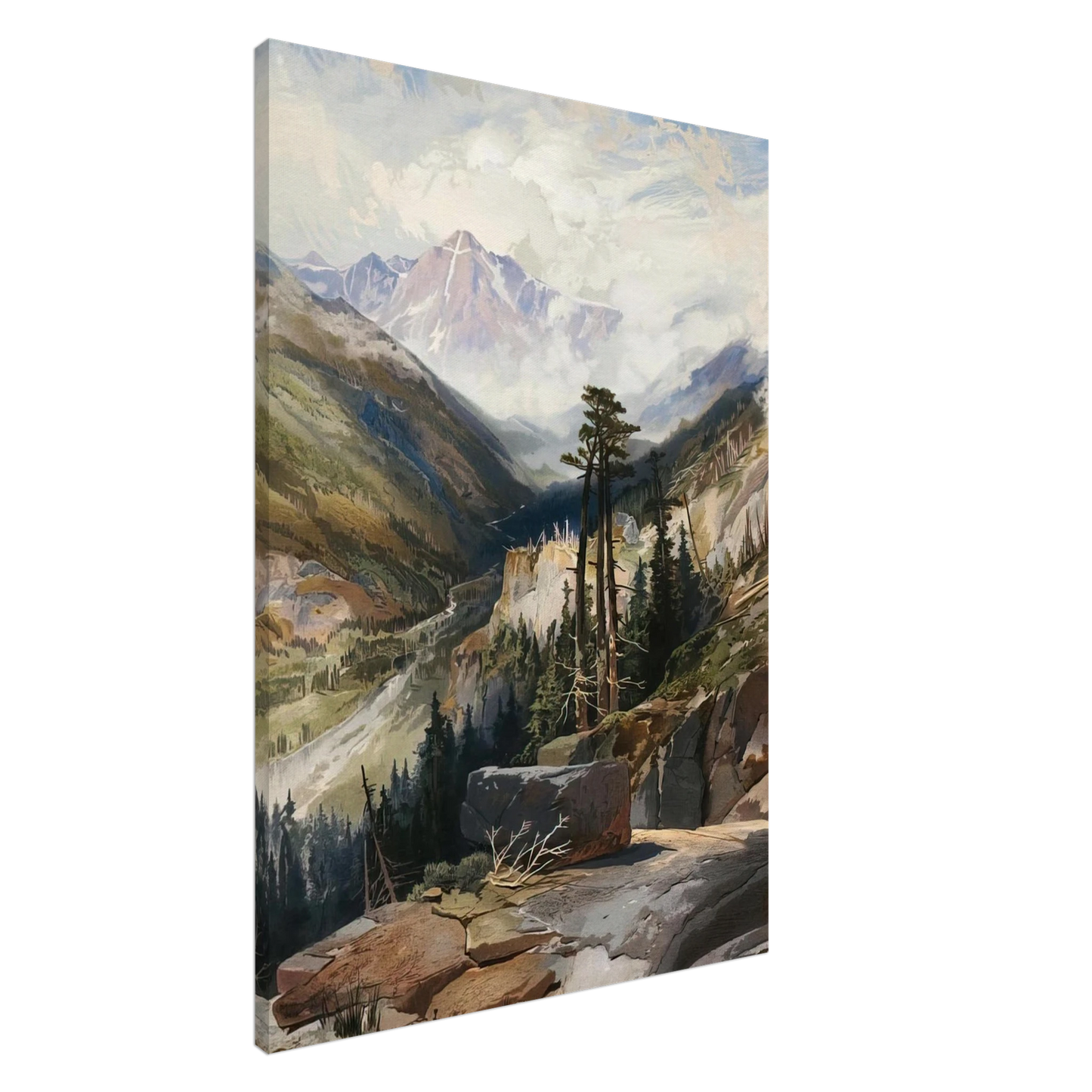 Thomas Moran - The Mountain of the Holy Cross Colorado Canvas - 20x30 cm / 8x12 inches-canvas