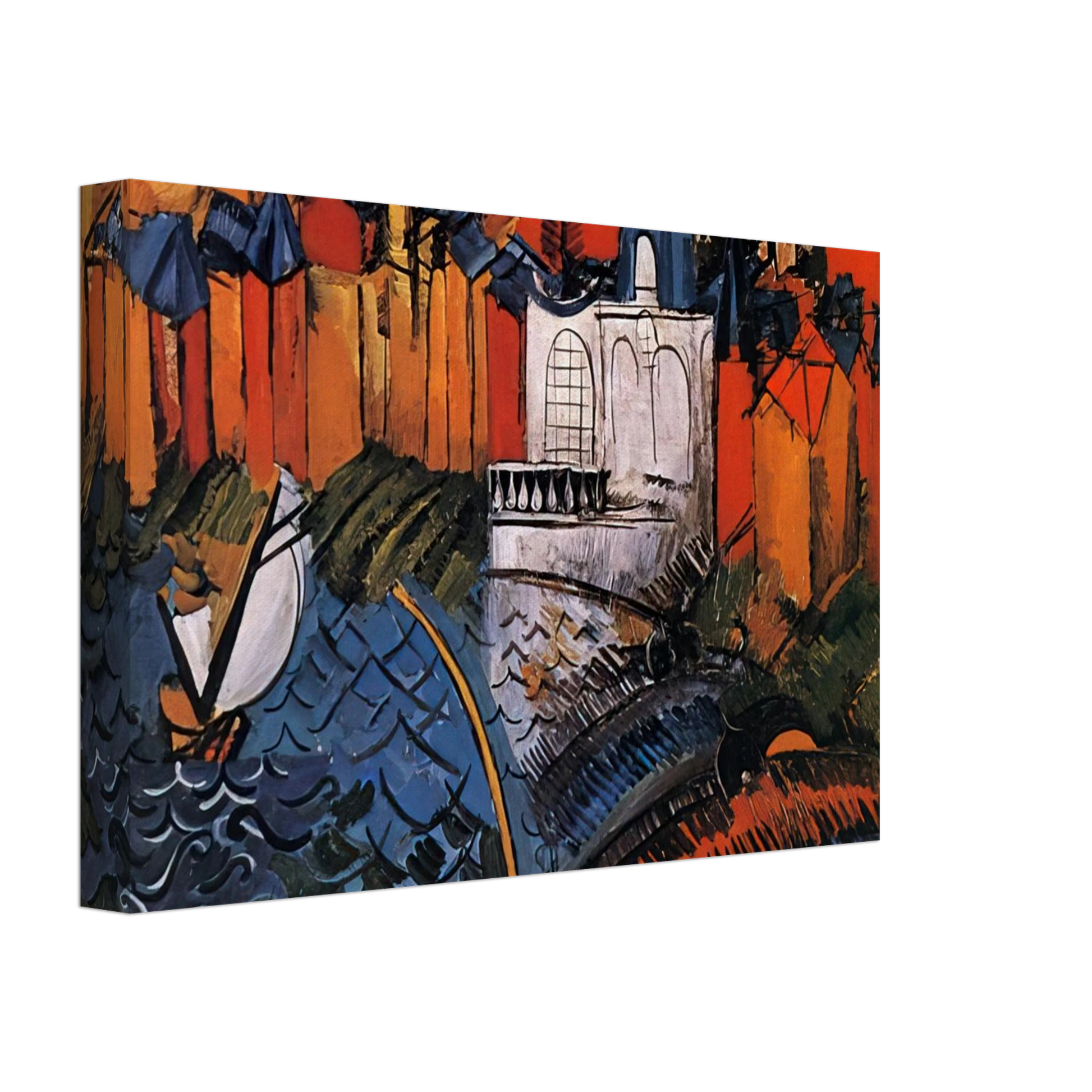 Raoul Dufy - SAILBOAT AT SAINTE ADRESSE 1912 Canvas - 70x100 cm / 28x40 inches-canvas