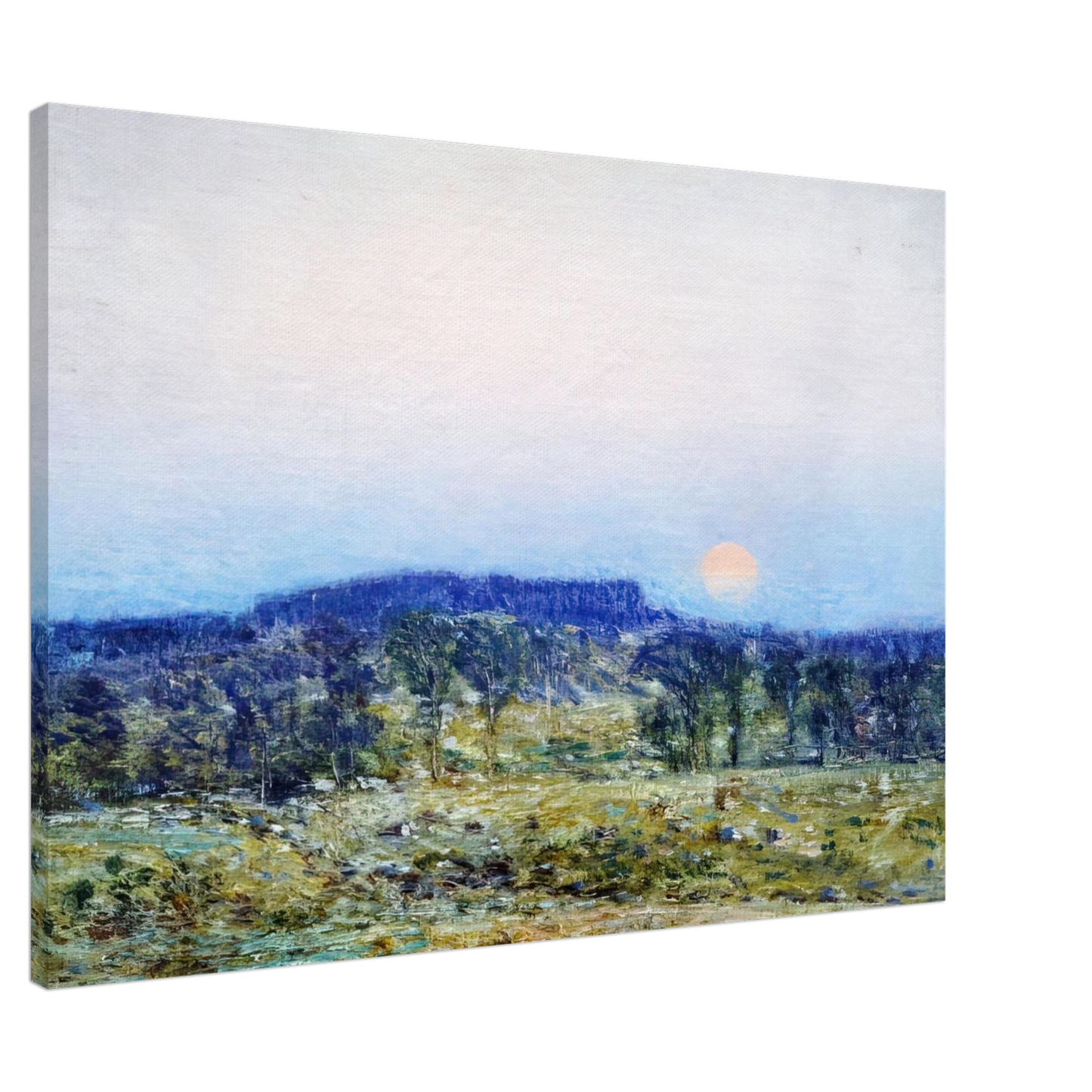 Childe Hassam - September Moonrise Canvas - 20x30 cm / 8x12 inches-canvas