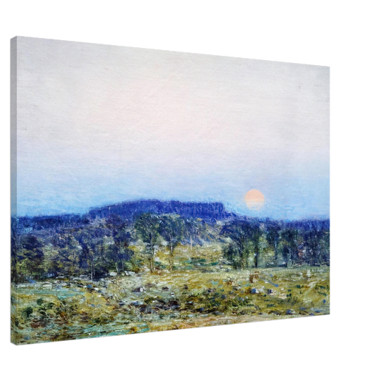 Childe Hassam - September Moonrise Canvas - 20x30 cm / 8x12 inches-canvas
