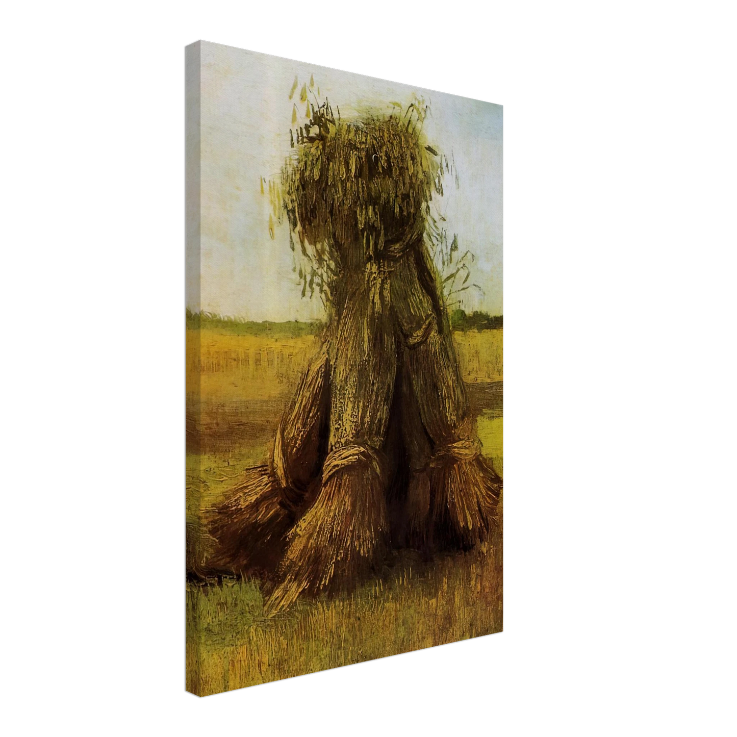 Vincent van Gogh - Sheaves of Wheat in a Field Canvas - 40x60 cm / 16x24 inches-canvas