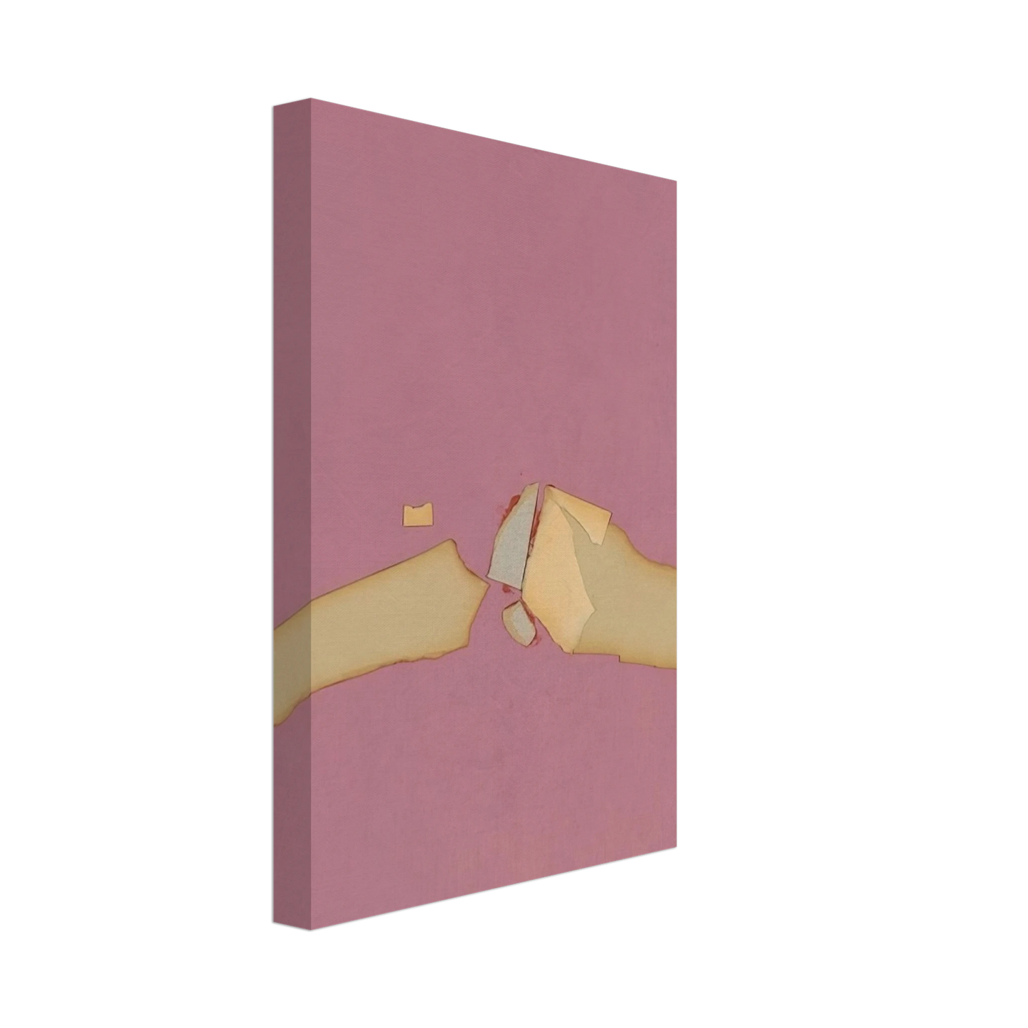 Nicolas de Stael - Composition on Red Ground - 1953 Canvas - 70x100 cm / 28x40 inches-canvas